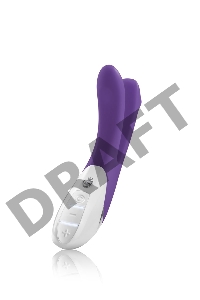 Ежевичный двойной вибратор Mystim Bon Aparte - 25 см.