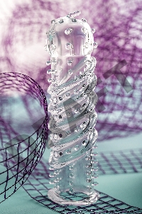 Насадка на пенис TOYFA A-Toys, TPR, прозрачный, 15,3 см