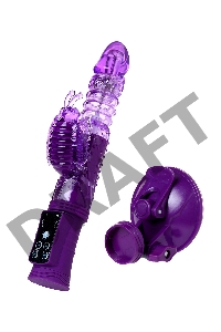 Вибратор с клиторальным стимулятором TOYFA A-Toys High-Tech fantasy, TPR, фиолетовый, 23 см