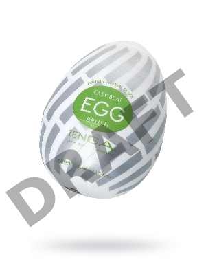 Нереалистичный мастурбатор TENGA №15 Brush, TPE, белый, 6,1 см