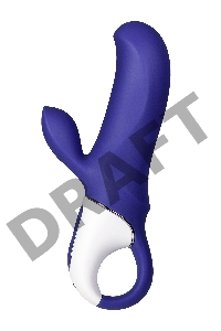 Нереалистичный вибратор Satisfyer Vibes Magic Bunny, силикон, фиолетовый, 17,7 см.