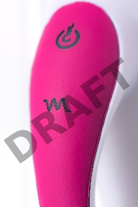 Вибратор с клиторальным стимулятором JOS ELLY, с подогревом, силикон, розовый, 21,5 см