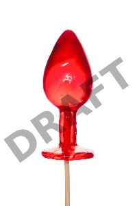 Леденец Sosuчki, «Анальная втулка малая Whiskey», красный 29гр.