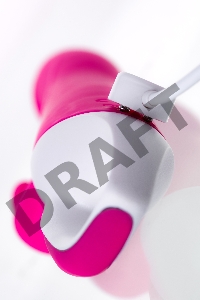 Вибратор с клиторальным стимулятором JOS ELLY, с подогревом, силикон, розовый, 21,5 см