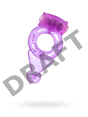 Виброкольцо TOYFA, TPE, фиолетовый