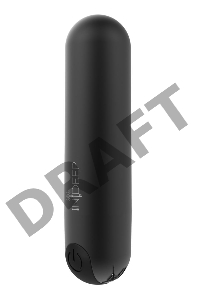 Черная перезаряжаемая вибропуля Clio - 7,6 см.