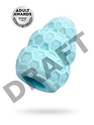 Мастурбатор A-Toys Flaff, TPE, бирюзовый, 8см, Ø 2,9 см