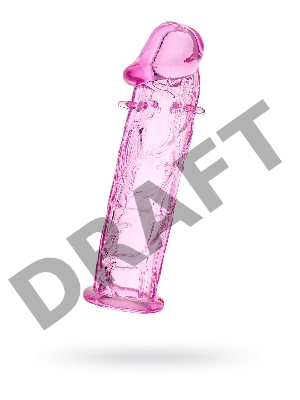 Насадка TOYFA, TPE, розовый, 12,5 см