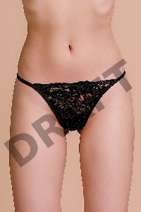 Трусики со стразами Joli Aileen, черный, OS