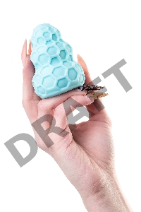 Мастурбатор A-Toys Flaff, TPE, бирюзовый, 8см, Ø 2,9 см