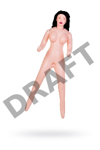 Кукла надувная Dolls-X by TOYFA Cop Samantha реалистичная голова,брюнетка, с тремя отверстиями