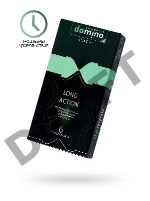 Презервативы Luxe  DOMINO CLASSIC Long action 6 шт, 18 см