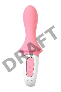 Нереалистичный вибратор Satisfyer Air Pump Booty 5, силикон, розовый, 15 см.