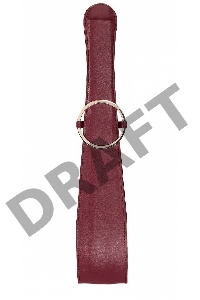 Бордовая шлепалка Belt Flogger - 54 см.