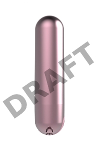 Розовая перезаряжаемая вибропуля Clio - 7,6 см.