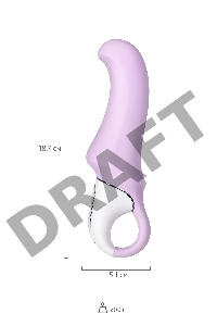 Нереалистичный вибратор Satisfyer Vibes Charming Smile, силикон, фиолетовый, 18,7 см.