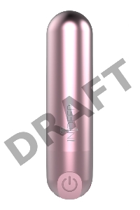 Розовая перезаряжаемая вибропуля Clio - 7,6 см.