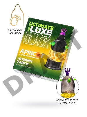 Презервативы Luxe BLACK ULTIMATE Хозяин Тайги (Абрикос)