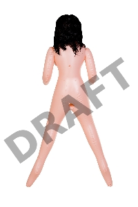 Кукла надувная Dolls-X by TOYFA Cop Samantha реалистичная голова,брюнетка, с тремя отверстиями