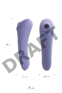 Вакуум-волновой бесконтактный стимулятор клитора Satisfyer Dual Pleasure, силикон, лиловый, 17,9 см.