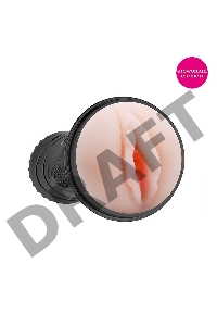 Мастурбатор-вагина в черной тубе без вибрации