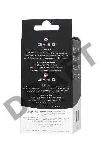 Анальная втулка TOYFA POPO Pleasure Gemini , TPE, черная,12,1 см
