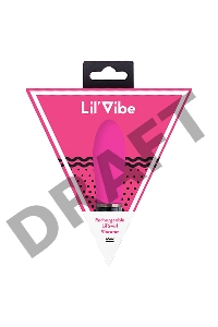 Нереалистичный вибратор Lil'Vibe, силикон, розовый, 10 см