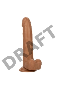 Коричневый фаллоимитатор Size Queen 8 - 25,5 см.
