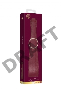 Бордовая шлепалка Belt Flogger - 54 см.