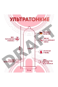 Презервативы On, super thin, ультратонкие, 18,5 см, 5,4 см, 15 шт.