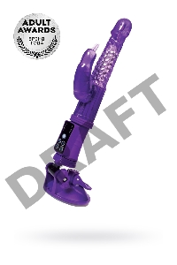 Вибратор с клиторальным стимулятором TOYFA A-Toys High-Tech fantasy, TPR, фиолетовый, 24 см