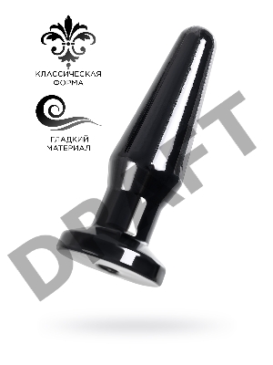 Анальная втулка TOYFA POPO Pleasure Gemini , TPE, черная, 12,4 см