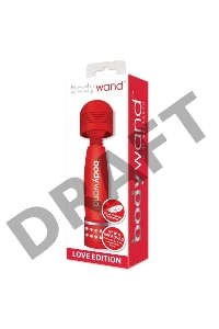 Красный жезловый мини-вибратор с кристаллами Mini Massager Love Edition