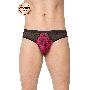 Трусы мужские с клетчатой вставской SoftLine Collection, черный, M/L