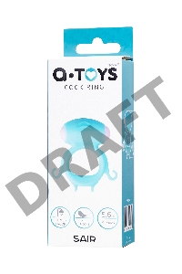 Виброкольцо на пенис A-Toys by TOYFA Sair, силикон, голубое, Ø 2,6 см