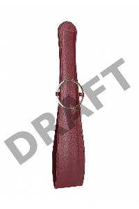 Бордовая шлепалка Belt Flogger - 54 см.