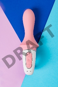 Нереалистичный вибратор Satisfyer Air Pump Booty 5, силикон, розовый, 15 см.