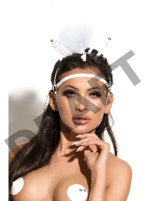 Маска с ушками Me Seduce Queen of hearts Allure, белая, OS