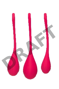 Набор вагинальных шариков Satisfyer YONI, силикон, красный, Ø 2 см.