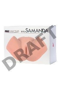Мастурбатор реалистичный KOKOS Samanda, TPR, бежевый, 34 см