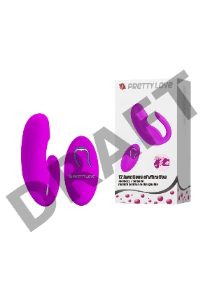 Baile PrettyLove Виброяйцо с пультом ДУ для пар с выделенной головкой