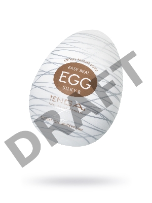 Нереалистичный мастурбатор TENGA №18 Silky II, TPE, белый, 6,1 см