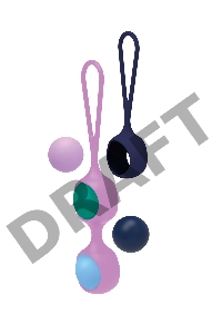 Вагинальный тренажер со сменными шариками Leset, многоцветный (LYRA) (One Size)