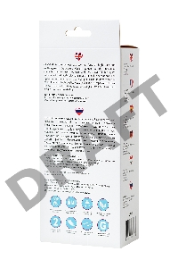 Вибратор с клиторальным стимулятором L'EROINA by TOYFA Crystal, силикон, голубой, 18,3 см