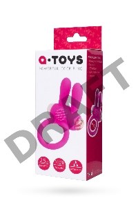 Эрекционное кольцо на пенис TOYFA  A-Toys Rabbi, силикон, розовый, Ø 2,5 см