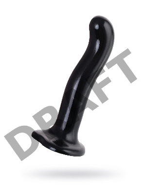 Ремневой нереалистичный страпон Strap-on-me, P&G SPOT, L, силикон, черный, 19 см.