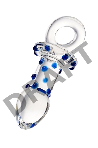 Анальная втулка Sexus Glass, стекло, прозрачная, 14 см, Ø 3,5 см