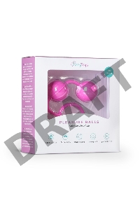 Розовые вагинальные шарики с ребрышками Roze Love Balls