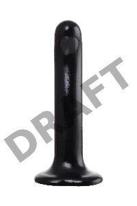 Ремневой нереалистичный страпон Strap-on-me, P&G SPOT, L, силикон, черный, 19 см.