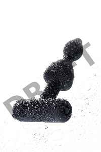 Анальная вибровтулка Erotist, черный, силикон, 8,5 см